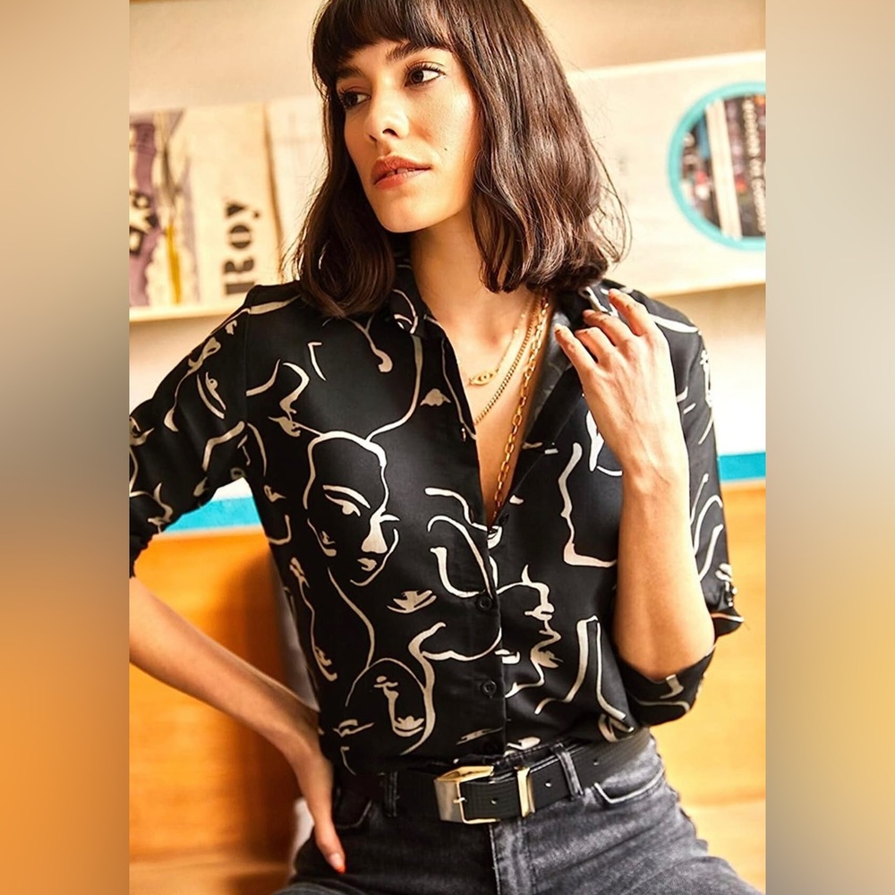 Long Sleeve Button Down Shirts Dressy Casual Tops